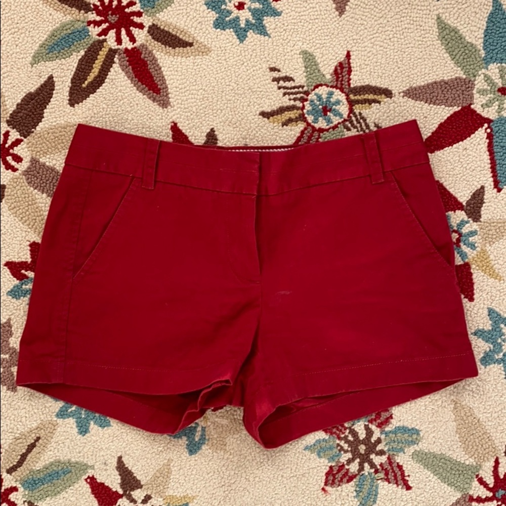 J.Crew 2 Inch Chino Short in Red